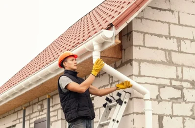 Pose et remplacement de gouttières à Hurbache